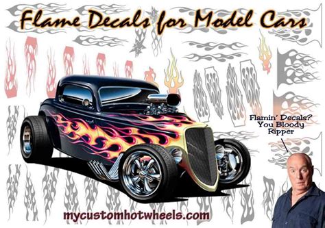 Hotrod Flame Decals My Custom Hot Wheels And Model Cars