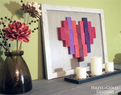 Diy Wooden Heart Decor End Grain Wood Heart Heart Decorations