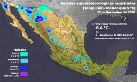 ¡atencion Se Prevén Heladas En Varios Estados Del País Este Fin De Semana