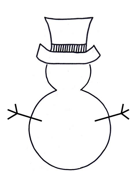 Snowman Outline Clipart Clipart Kid Preschool Christmas Preschool