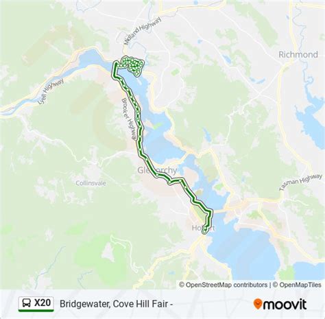 X Route Schedules Stops Maps Hobart City Updated