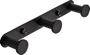 Bigbig Home Black Bathroom Towel Hook Matte Coat Rack With Hooks