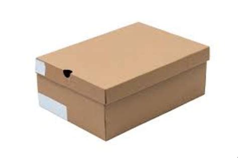 Single Phase 2 Ply Plain Brown Cardboard Shoes Packaging Box At Rs 80