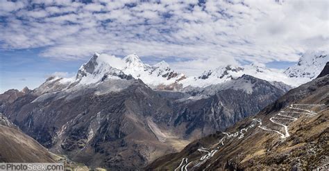 Nevado Huandoy Above Llanganuco Valley Cordillera Blanca Andes