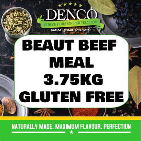 Denco Beaut Beef Sausage Meal Premix Seasoning 375kg Bag Gluten Free Kay Apparel Aprons