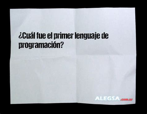 ¿cuál Fue El Primer Lenguaje De Programación