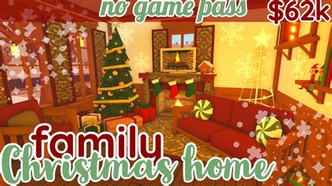 Bloxburg No Game Pass Christmas Home House Build Pt 2 Youtube