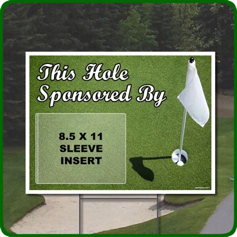 Golf Hole Sponsor Sign Template