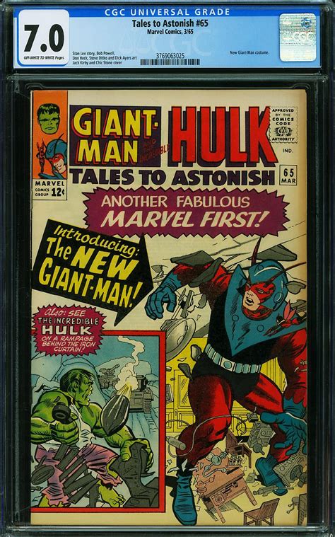 TALES TO ASTONISH 65 COMIC BOOK SALE CGC 7 0 FVF