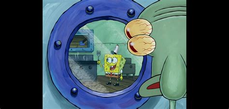 Squidward Looking Through A Window Rmemetemplatesofficial