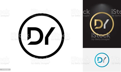 Initial Dy Letter Logo With Creative Modern Business Typography Vector