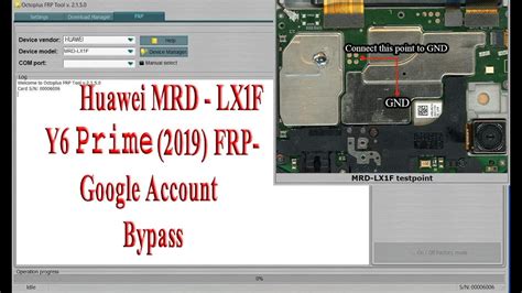 Huawei Y6 Prime 2019 MRD LX1F Frp Bypass Remove By Test Point Method