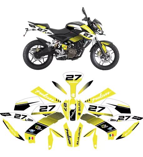 Kit De Graficos Stickers Para Pulsar Ns Racing Nsraye Meses Sin