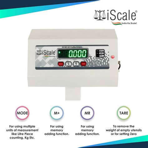 Iscale Digital Platform Weighing Scale Kg Capacity G Accuracy