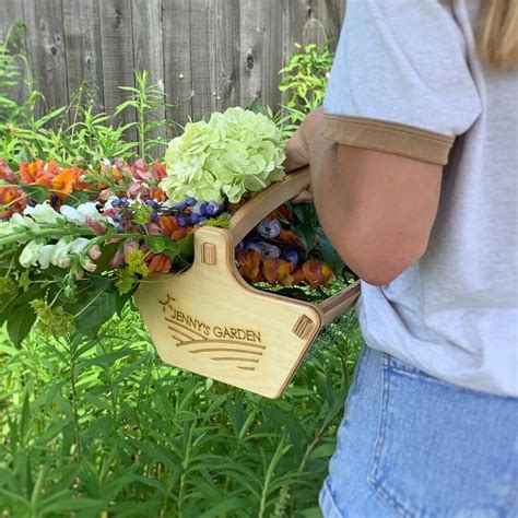 Personalized Harvest Basket Etsy Vegetable Basket Vegetable Storage