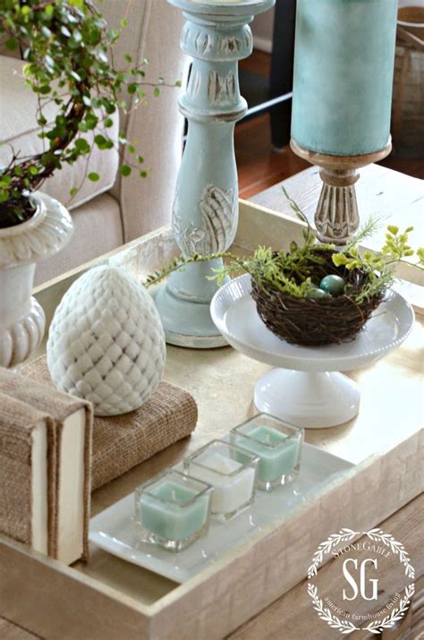 Spring Coffee Table Vignette Stonegable Coffee Table Vignettes