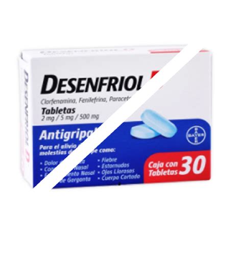 Desenfriol D Tabs Mg Clorfenamina Fenilefrina Paracetamol