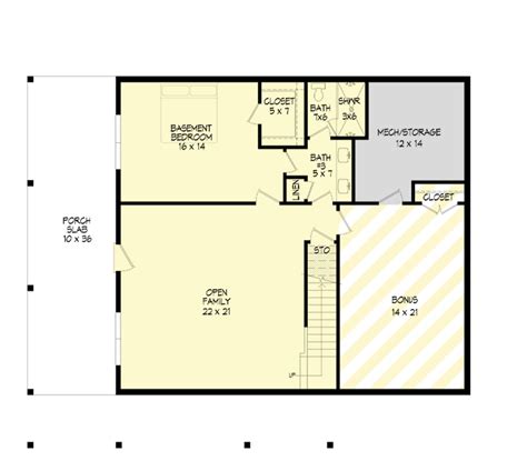 Lake House Plan with Wrap Around Porch and Vaulted Interior - 2043 Sq ...