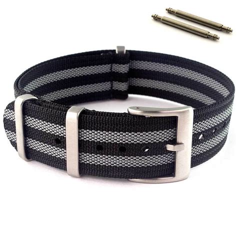 Ribbed Nylon Nato Watch Strap Band Military Diver G