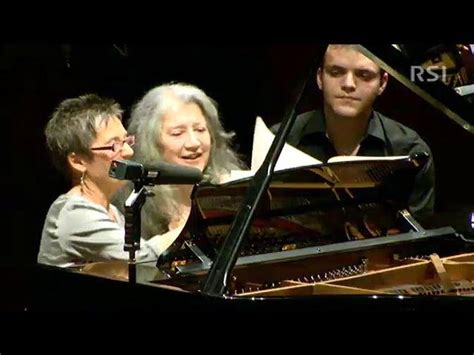 Maria Joao Pires And Martha Argerich Mozart Sonata K 381 In Lugano 2012