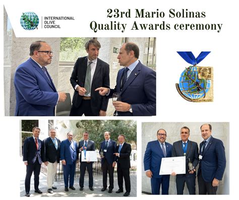 23rd Mario Solinas Quality Awards Ceremony Goya Olive Oils