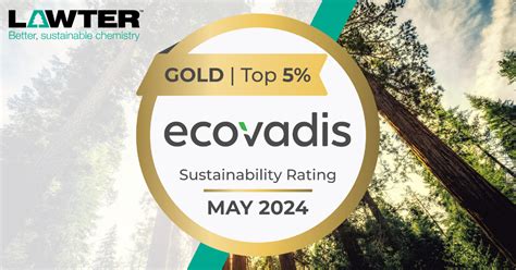 Lawter Receives Ecovadis Gold Medal For Sustainability Performance