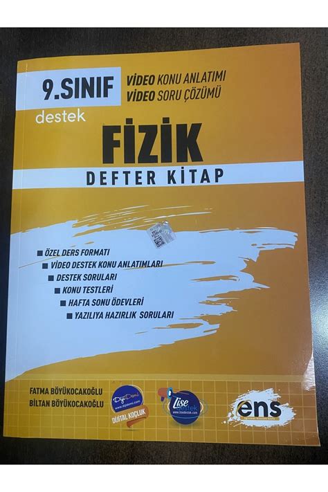 Ens Yayıncılık 9 Sınıf Fizik Defter Kitap 2023 Fiyatı Yorumları