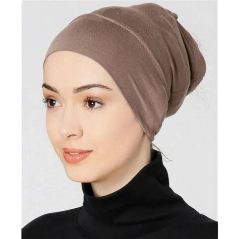 Casquettes Hijab Int Rieures En Modal Doux Turban Extensible Musulman