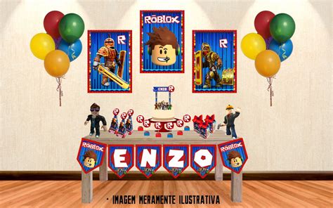 Kit Festa Em Casa Roblox Decora O Poket Elo