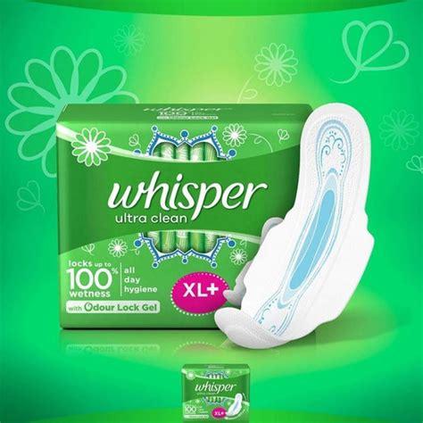 Whisper Ultra Plus Sanitary Pads Xl Plus 30 Count