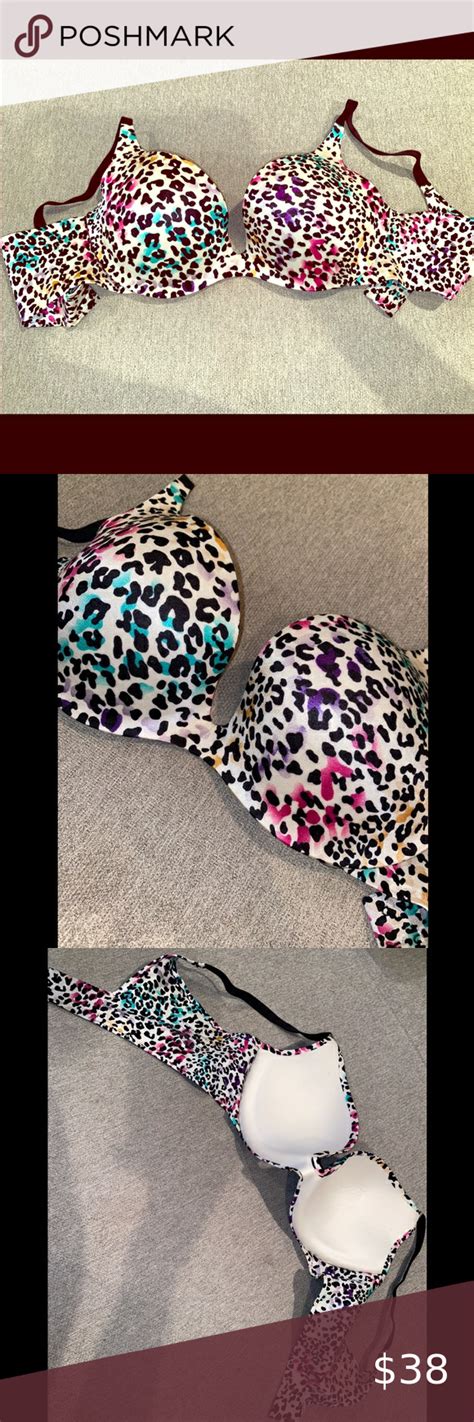 Victoria Secret Rainbow Leopard Push Up Bra Rainbow Leopard Print