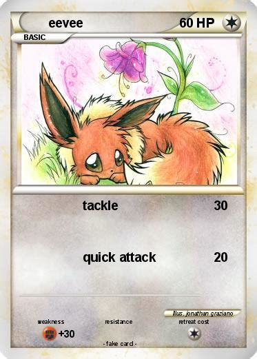 Pokémon Eevee 215 215 Tackle My Pokemon Card