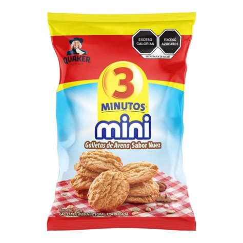 Galletas De Avena Quaker Minutos Mini Sabor Nuez G Walmart