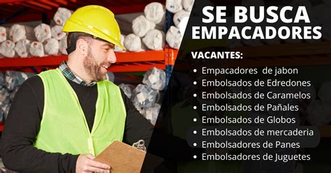 Ofertas De Empleo Para Empacadores En Diferentes Empresas Chamba