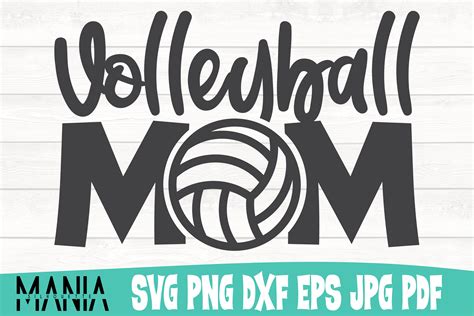 Volleyball Mom Svg Cut File Design Graphic By Silhouettemania · Creative Fabrica