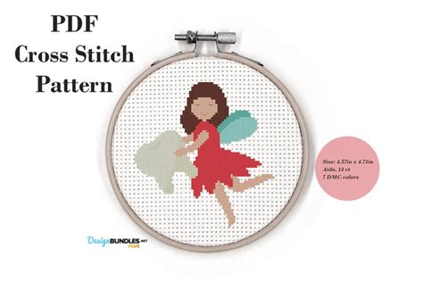 Tooth Fairy Cross Stitch Pattern Pdf File