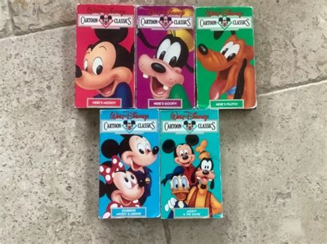 WALT DISNEY CARTOON Classics VHS Lot Of 3 New Sealed Pluto Fifi