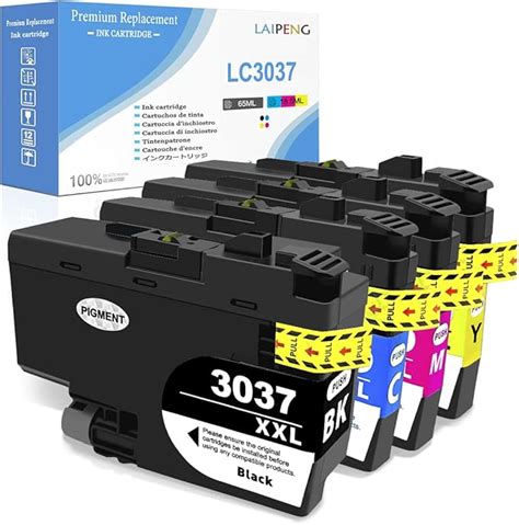 LAIPENG Compatible Ink Cartridge Replacement For Brother LC3037 LC 3037