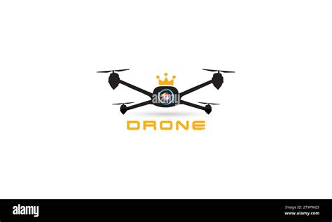 Drone Logo Design Template Inspiration Vector Illustration Modern