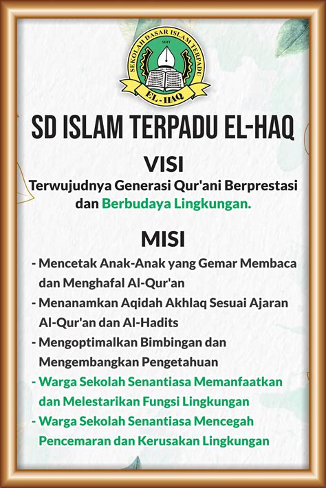 Visi Misi Pg Tkiu Sdit