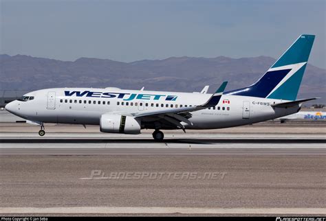 C FBWS WestJet Boeing 737 7CT WL Photo By Jan Seba ID 386280