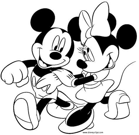 Mickey and minnie mouse coloring pages to download and print for free