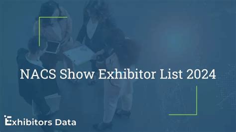 PPT NACS Show Exhibitor List 2024 PowerPoint Presentation Free