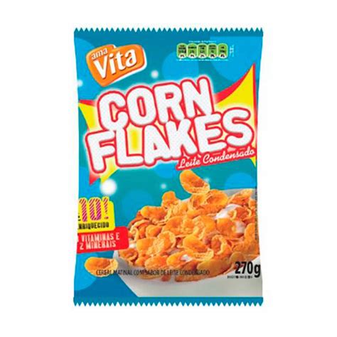 Cereal Corn Flakes Amavita Leite Condensado 270g Supermercados Casa