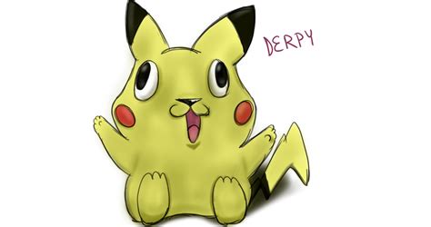 Derpy Pikachu by GN-MS on DeviantArt