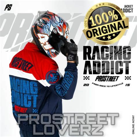 Jual Jacket Prostreet Racing Addict Blue American New Original