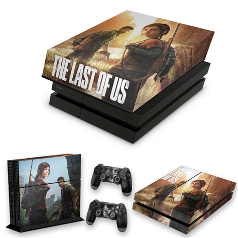 KIT PS4 Fat Skin E Capa Anti Poeira The Last Of Us Pop Arte Skins