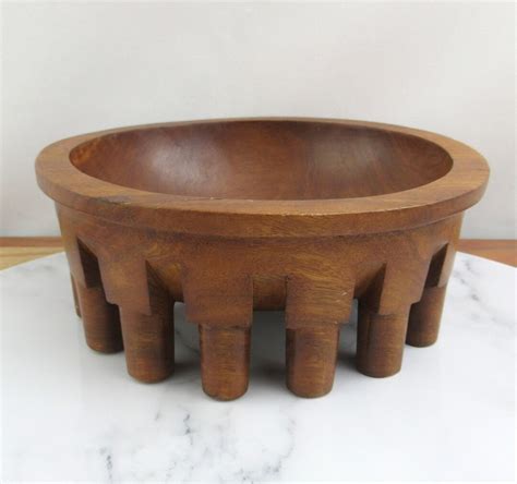 Wooden Hand Carved Samoan Kava Bowl Tanoa Bowl Rustic Table Etsy