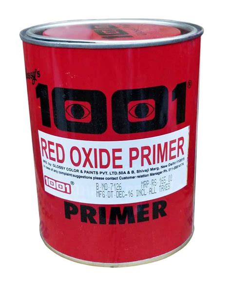 Quick Set Oil Primer Red Oxide Glossy 1001 Paints