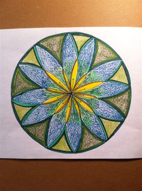 12petal Mandala Design By Karenarpsandel Vibrant Visionary